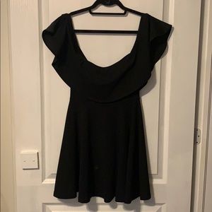 Black off the shoulder dress